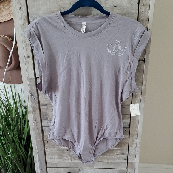 Free People Light Gray Top - Picture 3 of 6